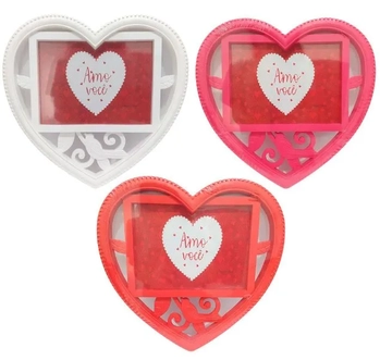 WD09903 PORTA RETRATO AMOR PASSARO 10X15CM