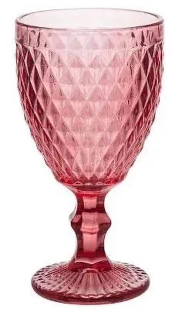 WG18321 CJ 2 TACA VIDRO BICO DE ABACAXI CORAL 325ML