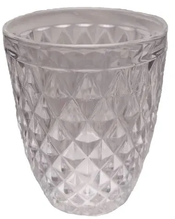 WX19988 CJ 3 COPOS VIDRO BICO DE ABACAXI TRANSPARENTE