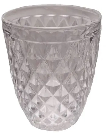 WX19988 CJ 3 COPOS VIDRO BICO DE ABACAXI TRANSPARENTE