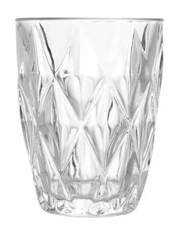 WX19990 CJ 2 COPOS VIDRO DIAMOND TRANSPARENTE 270ML