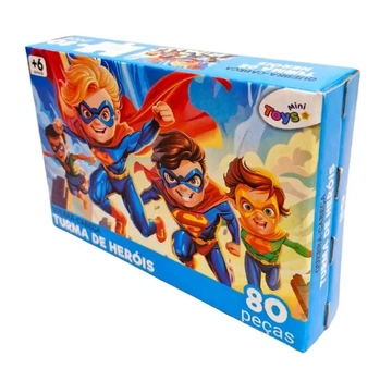 6391 QUEBRA CABECA TURMA DE HEROIS C/80 PEÇAS