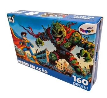 6376 QUEBRA CABECA HEROIS EM ACAO C/160 PEÇAS