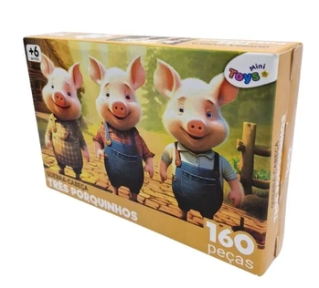 6374 QUEBRA CABECA  TRES PORQUINHOS  C/160 PEÇAS