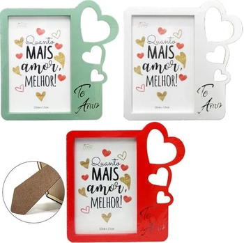 WX11595 PORTA RETRATO PLASTICO CORACOES TE AMO 10X15CM