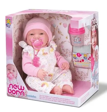 8334 BONECA NEW BORN SONINHO MENINA
