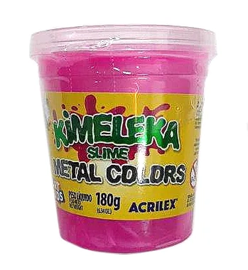 05833-672 POTE DE KIMELEKA SLIME METALICA 180GRS ROSA
