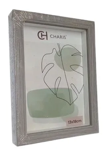 WX12881 PORTA RETRATO MDF CLEAN CINZA 13X18CM