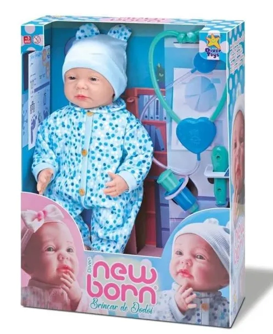 8337 BONECO 8337 DIVER NEW BORN - BRINCAR DE DODOI - MENINO