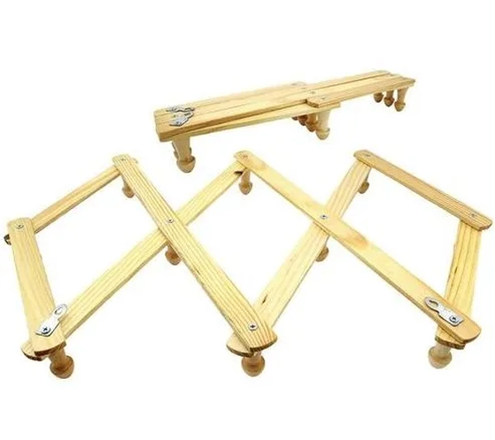 CK3224 GANCHO PAREDE RETRATIL MADEIRA 45CM