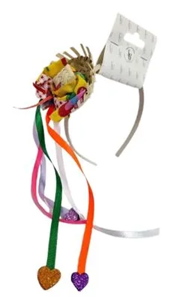 5T001 TIARA JUNINA C/MINI CHAPEU