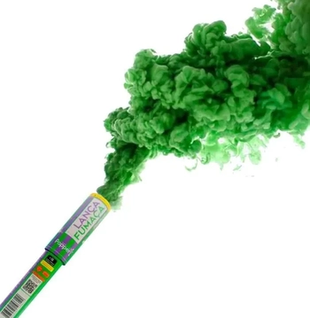SM-VM TUBO DE FUMAÇA REVELAÇÃO FUMAÇA NA COR VERDE DE 22,5 C
