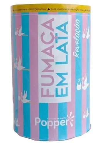 SML-MA FUMAÇA EM LATA REVELAÇÃO COR AZUL