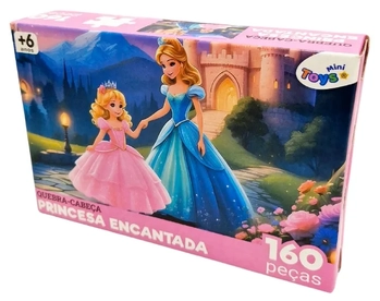 6373 QUEBRA CABECA C/160 PECAS PRINCESA ENCANTADA