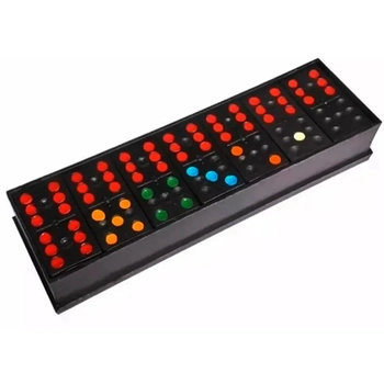 054 DOMINO PLASTICO PRETO PINTADO