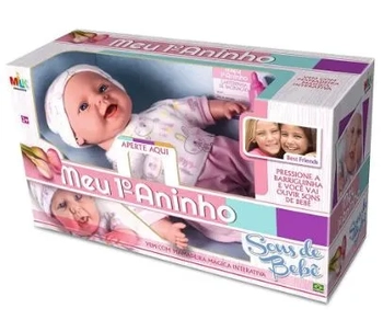 618 BONECA MEU PRIMEIRO ANINHO SONS DE BEBE
