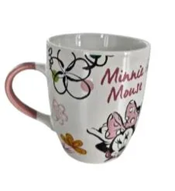 27284 CANECA CERAMICA MINNIE ROSA 330ML