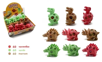 TK-AB8942 BRINQUEDO SQUISHY DINOSSAURO DE APERTAR