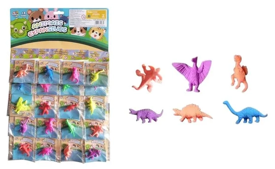 TK-AB4865 ANIMAIS EXPANSIVOS CARTELA C/20 (CRESCE NA AGUA)