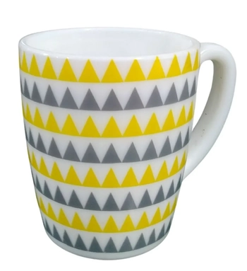 CO0540123 CANECA DECORADA OPALINE 280ML PYRAMIDS