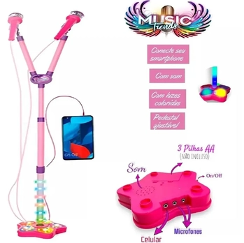 CP175637 BRINQUEDO MICROFONE DUPLO