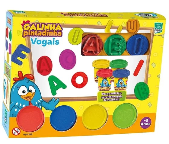 615 BRINQUEDO GALINHA PINTADINHA VOGAIS