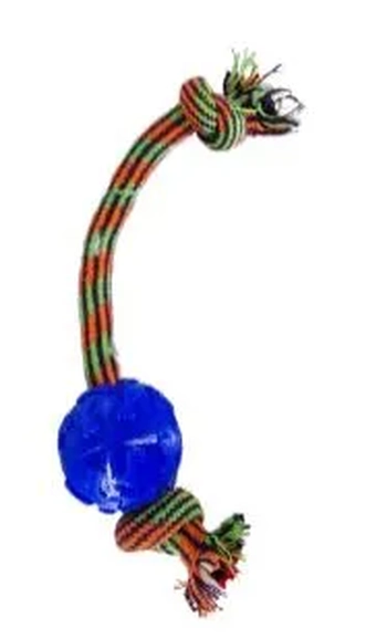 PET6195T MORDEDOR CORDA C/BOLA P/ANIMAL ESTIMACAO