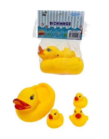 PD-1376-4 BRINQUEDO ANIMAL PATO CORES DIVERSAS