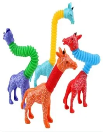 TS90047 GIRAFA ESTICA NO SAQUINHO 13CM