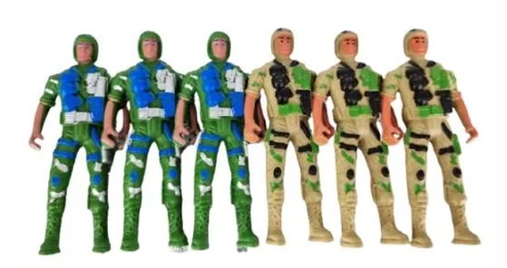 TS90054 KIT BONECO MILITAR C/6 10CM