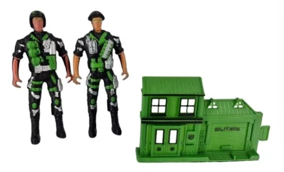 TS90055 BONECO SOLDADO C/02 E ACESSORIOS 10CM