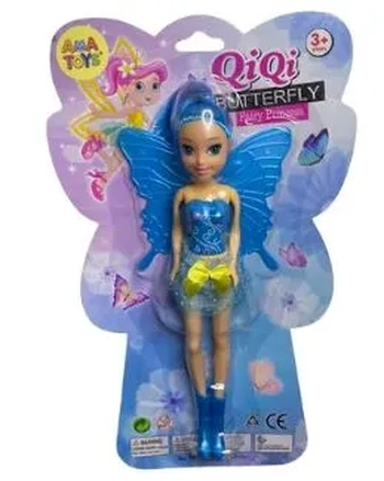 TS88580 BONECA C/ASA CORES SORTIDAS 24X15CM