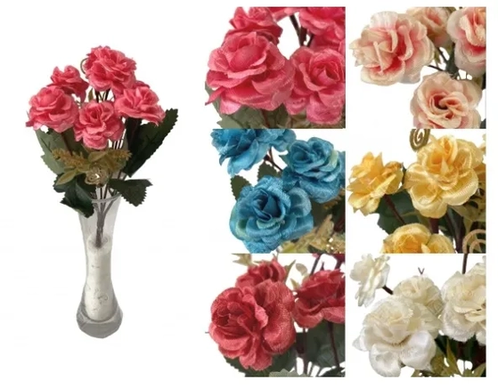 03280 MINI BUQUE DE ROSA X5 27CM