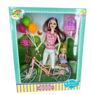 GK1605 BONECA C/BICICLETA