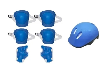 GU5565 KIT PROTECAO INFANTIL C/7 PECAS AZUL