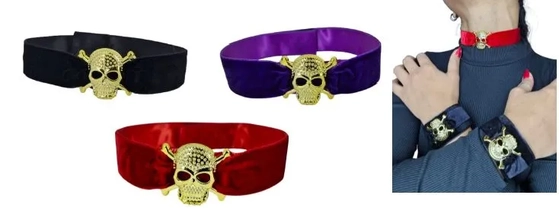 2173 GARGANTILHA CAVEIRA HALLOWEEN