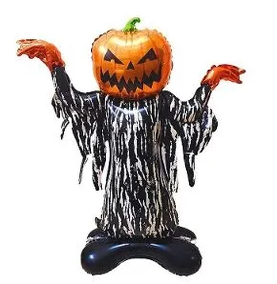 PAF 336 BALAO METALIZADO C/ BASE HALLOWEEN - 115 CM ABOBORA