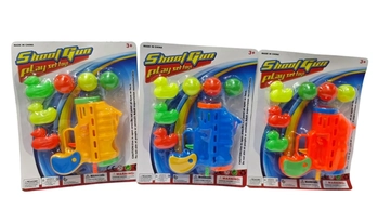 BA-01807 PISTOLA LANCA BOLA C/ 7 PCS