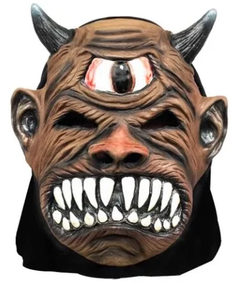 10043 MASCARA LATEX C/CAPUZ CICLOPE