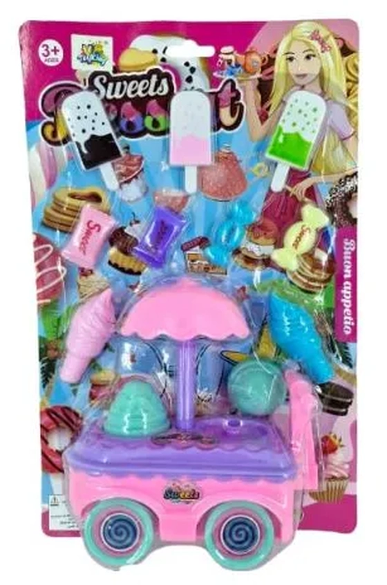 TK-AB0090 ENCART. CARRO DE DOCES C/10