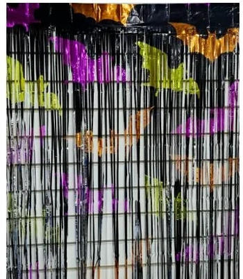 MOD-1041 ENFEITE CORTINA  DECORATIVA HALLOWEEN