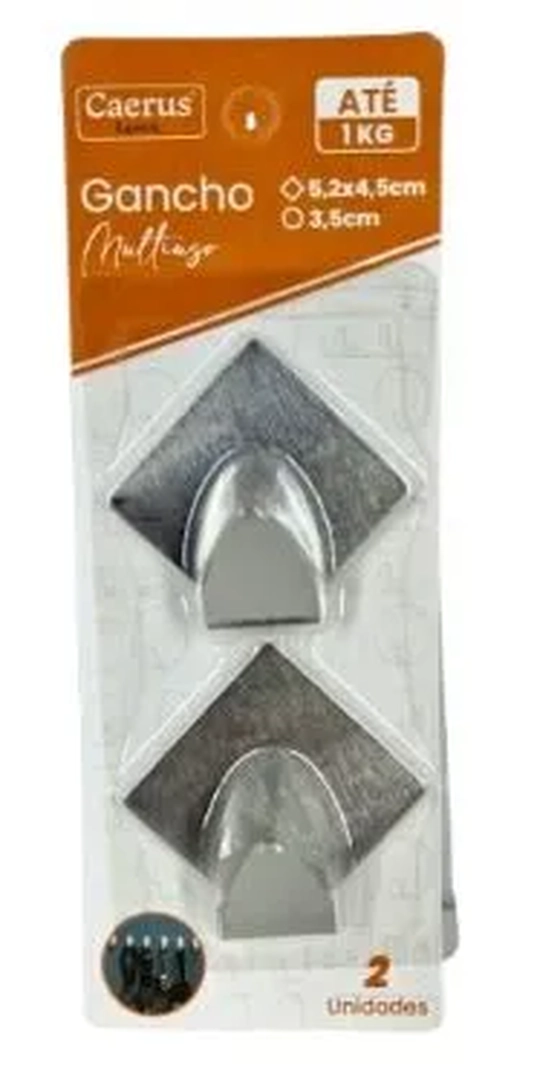 CRS-2334 GANCHO MULTIUSO DE METAL C/SUPORTE  C/02