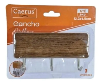 CRS-2320 SUPORTE C/03 GANCHOS MULTIUSO DE METAL