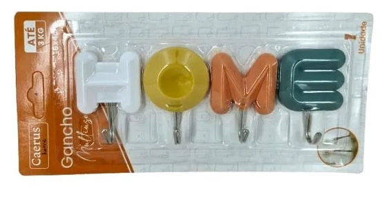 CRS-2340 SUPORTE C/4 GANCHOS MULTIUSO