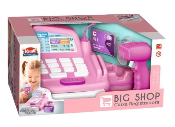 748 BIG SHOP GIRLS CAIXA REGISTRADORA