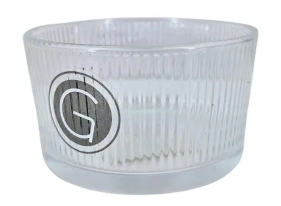 DAM508 PORTA VELA DE VIDRO 8X8X5CM