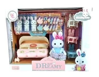 GK2995 COELHINHOS PASSEIO DE CARRINHO