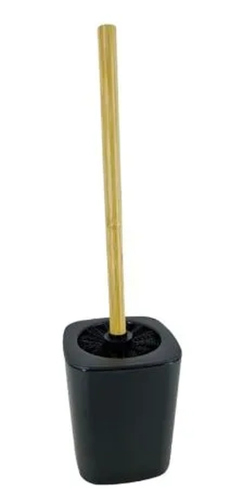 UBA020 ESCOVA SANIT.SUPORTE PLAST/BAMBU 7X35CM