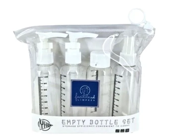 UBA054 VIAGEM KIT 4PCS PLASTICO 16,5X18,5X4CM