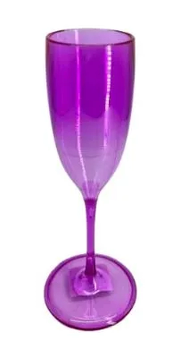 AP-1007RXT TAÇA CHAMPANHE GLAMOUR ROXO TRANSLUCIDO